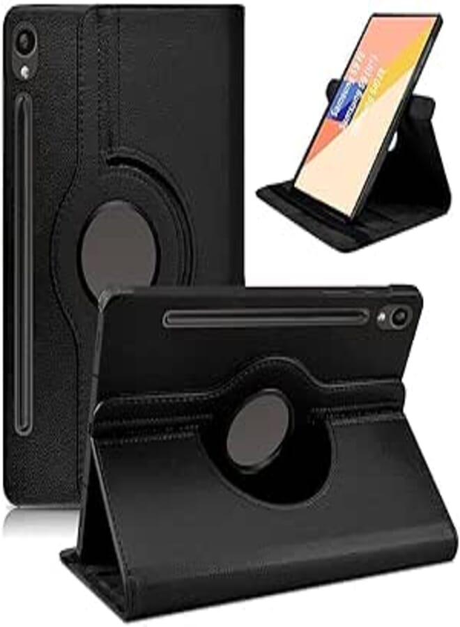 Rotating Case for Samsung Galaxy Tab S10 FE / S9 FE 5G 10.9 Inch/Tab S9 11 Inch with S Pen Holder, 360 Degree Swiveling Stand Cover Auto Sleep/Wake